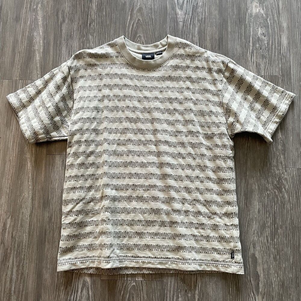 Vans Striped Loose Fit 100% Cotton Loose Fit Shirt Sz M